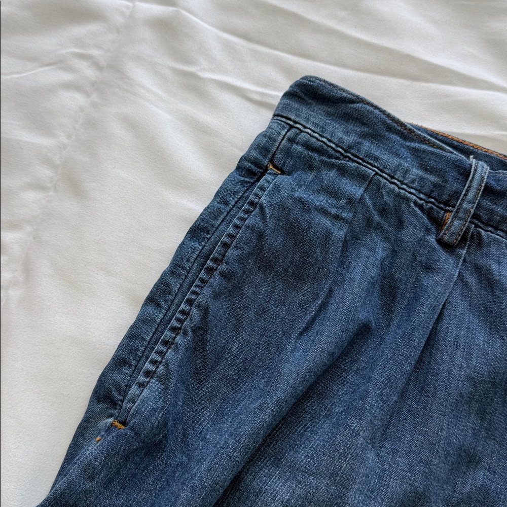 Denimist Blair Double Pleated Denim Shorts w/ Cuff Size 26 - Picture 4 of 9